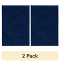 AVERO™ (2 pack) Traditional Solid Navy Youth Shag Indoor Area Rug, 5 ft x 7 ft - AVERO™