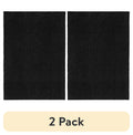AVERO™ (2 pack) Traditional Solid Black Shag Indoor Area Rug, 3' x 4'8" - AVERO™