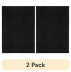 AVERO™ (2 pack) Traditional Solid Black Shag Indoor Area Rug, 3' x 4'8" - AVERO™