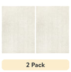 AVERO™ (2 pack) Solid Shag Indoor Area Rug, Ivory, 3 ft x 4 ft 8 in - AVERO™