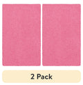 AVERO™ (2 pack) Traditional Solid Pink Youth Shag Indoor Area Rug, 3 ft x 4 ft 8 in - AVERO™