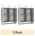 AVERO™ (2 pack) 4-Shelf Gray Hanging Closet Organizer with Rack - AVERO™