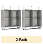 AVERO™ (2 pack) 4-Shelf Gray Hanging Closet Organizer with Rack - AVERO™