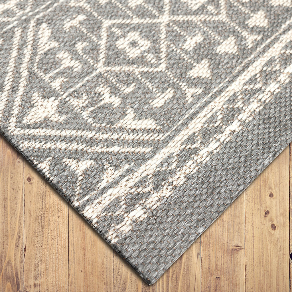 AVERO™ (2 pack) 7 x 10 Gray Medallion Outdoor Rug - AVERO™