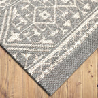 AVERO™ (2 pack) 7 x 10 Gray Medallion Outdoor Rug - AVERO™