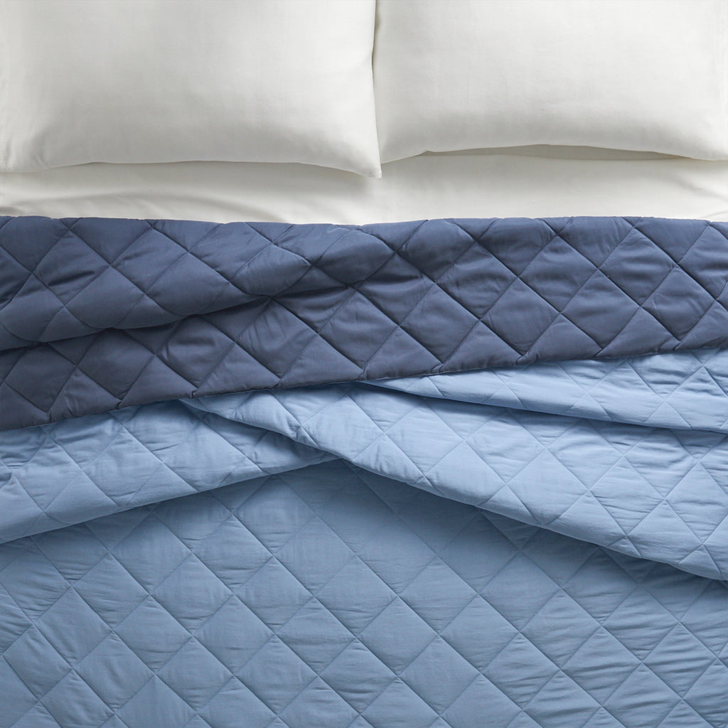AVERO™ Down Alternative Comforter, Full/Queen - Blue, Reversible - AVERO™