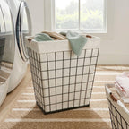 AVERO™ 75L Rectangular Steel Wire Laundry Hamper with Removable Liner, Natural, Adult - AVERO™