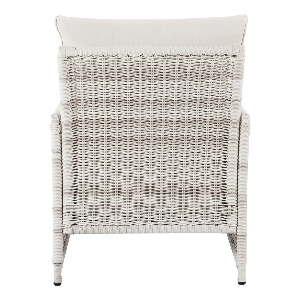AVERO™ Paige Outdoor Wicker Stationary Lounge Chairs, Set of 2, White - AVERO™