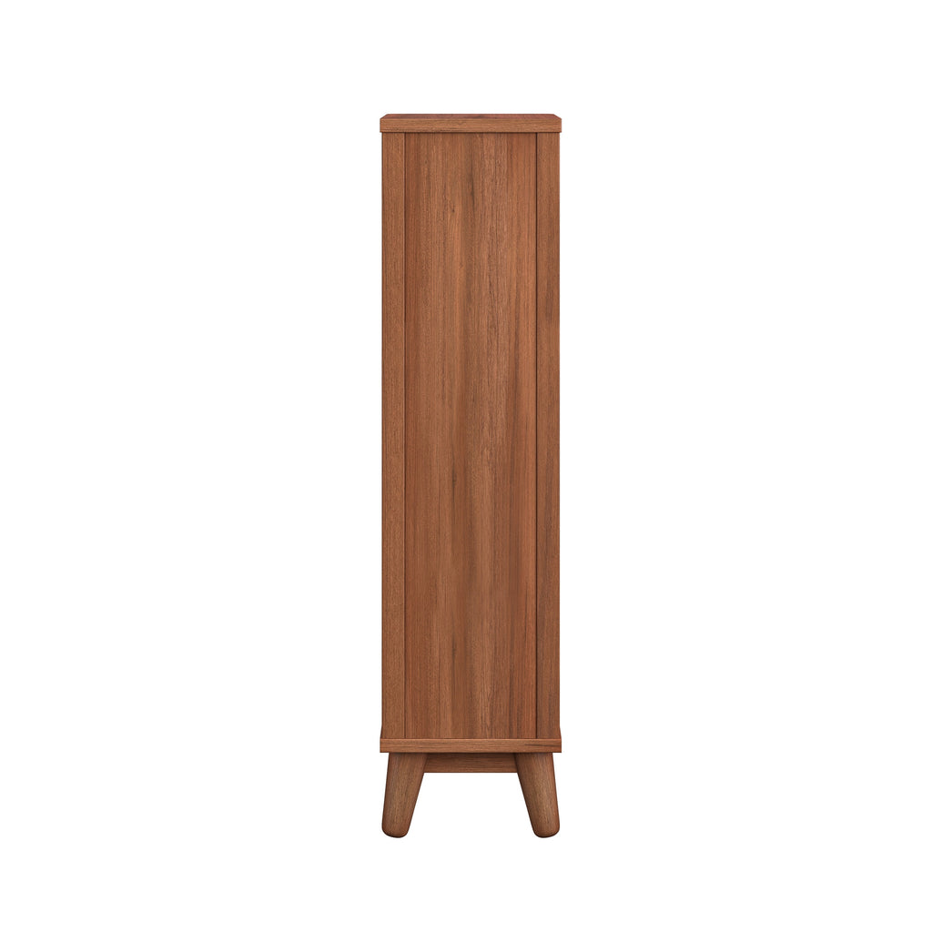 AVERO™ Greyson Slim Bathroom Storage Cabinet with Toilet Paper Holder, Walnut Finish - AVERO™