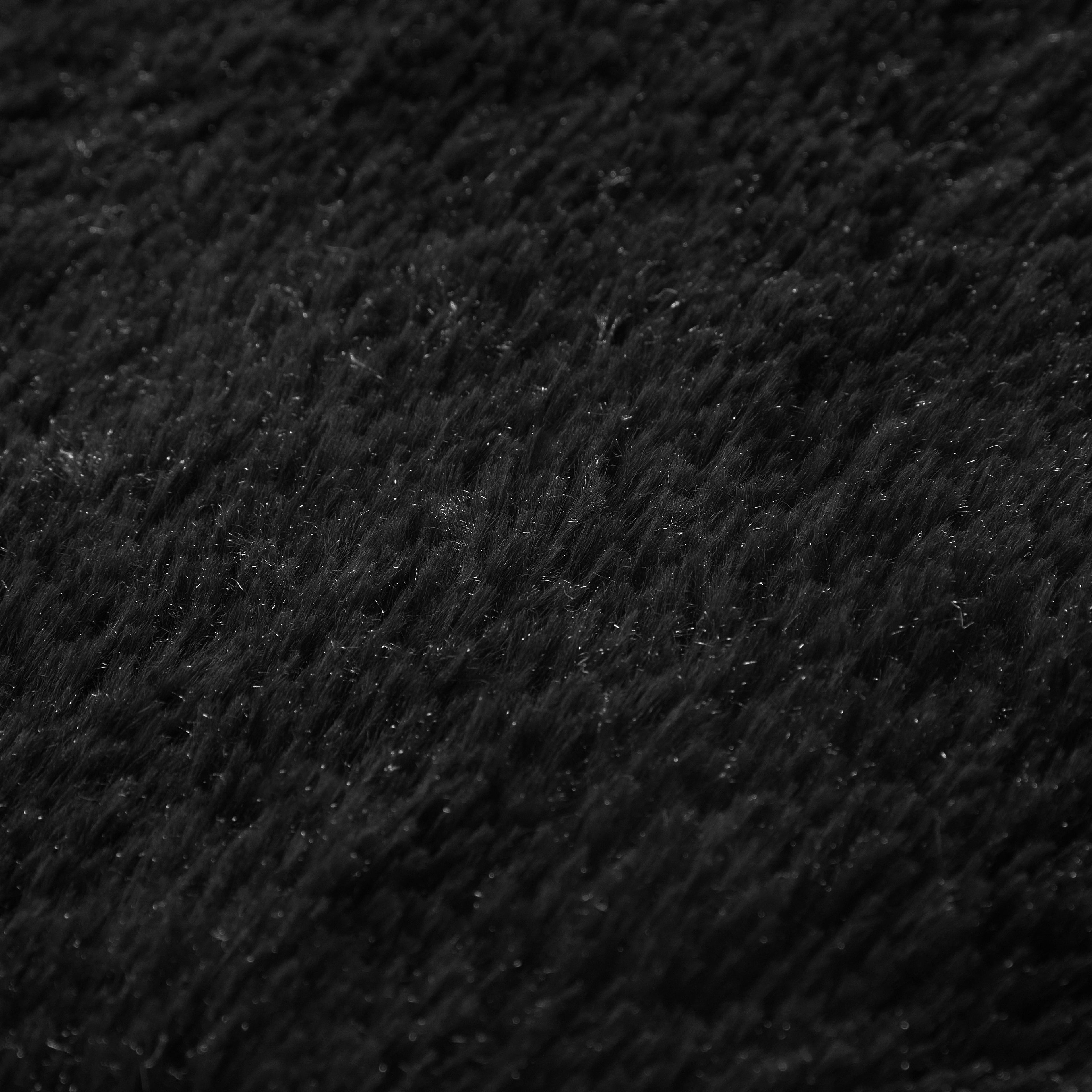 AVERO™ Cushion Shag Bedroom Rug For Adults, Black, 4'x6' - AVERO™