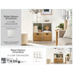 AVERO™ 4 Cube Storage Organizer, White Texture - AVERO™