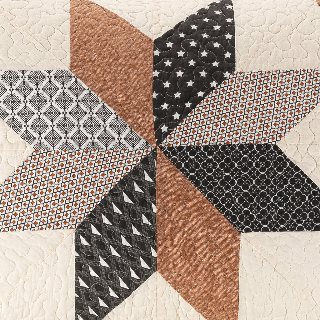AVERO™ Starburst Patchwork Cotton Quilt, King Bedding - AVERO™