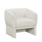 AVERO™ Beautiful Small Space Accent Chair , Beige and White Linen - AVERO™