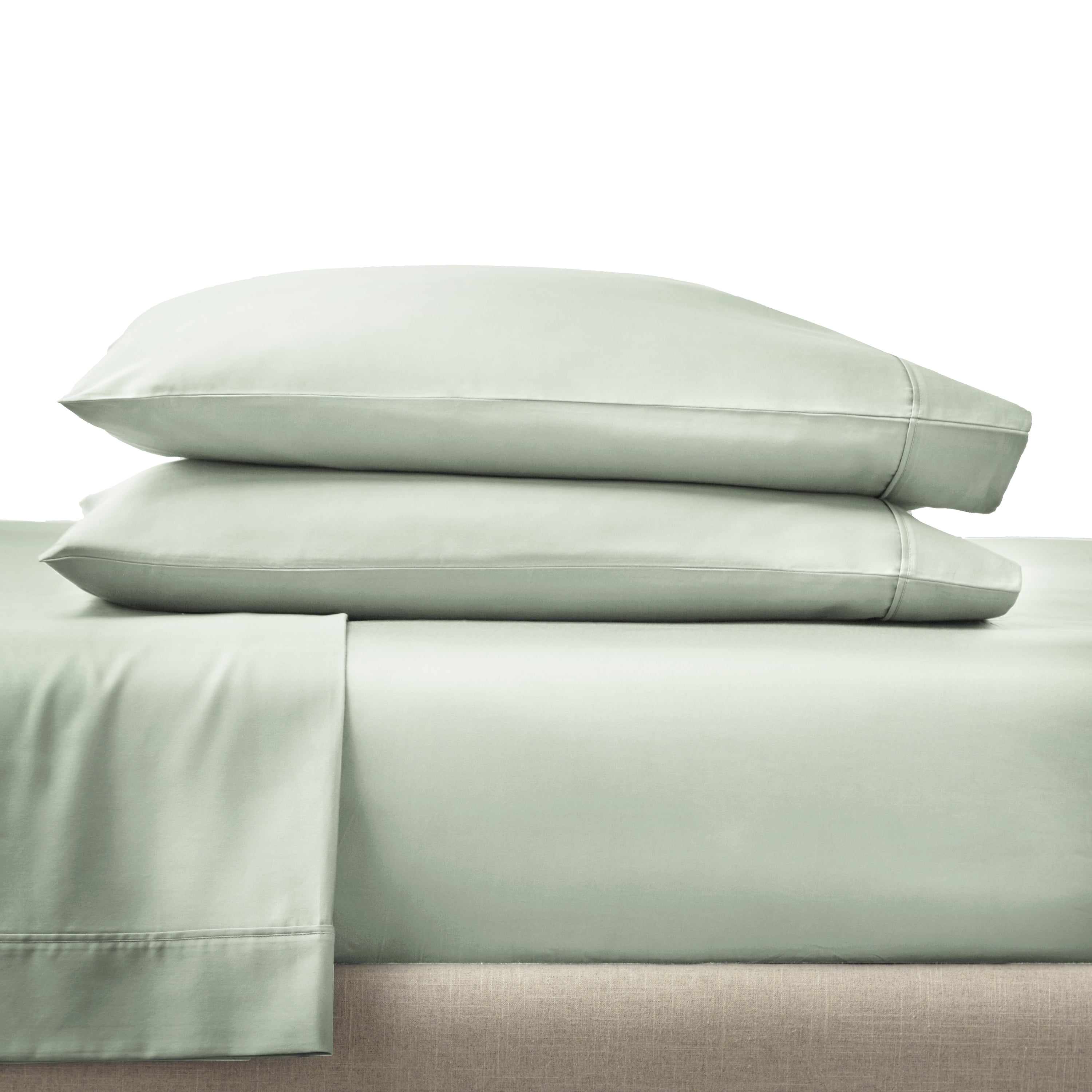 AVERO™ 4-Piece 300 Thread Count 100% Cotton Sateen Sheet Set, Soft Sea, Queen - AVERO™