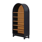 AVERO™ Juliet Open Arch Bookcase, Rich Black and Light Honey - AVERO™