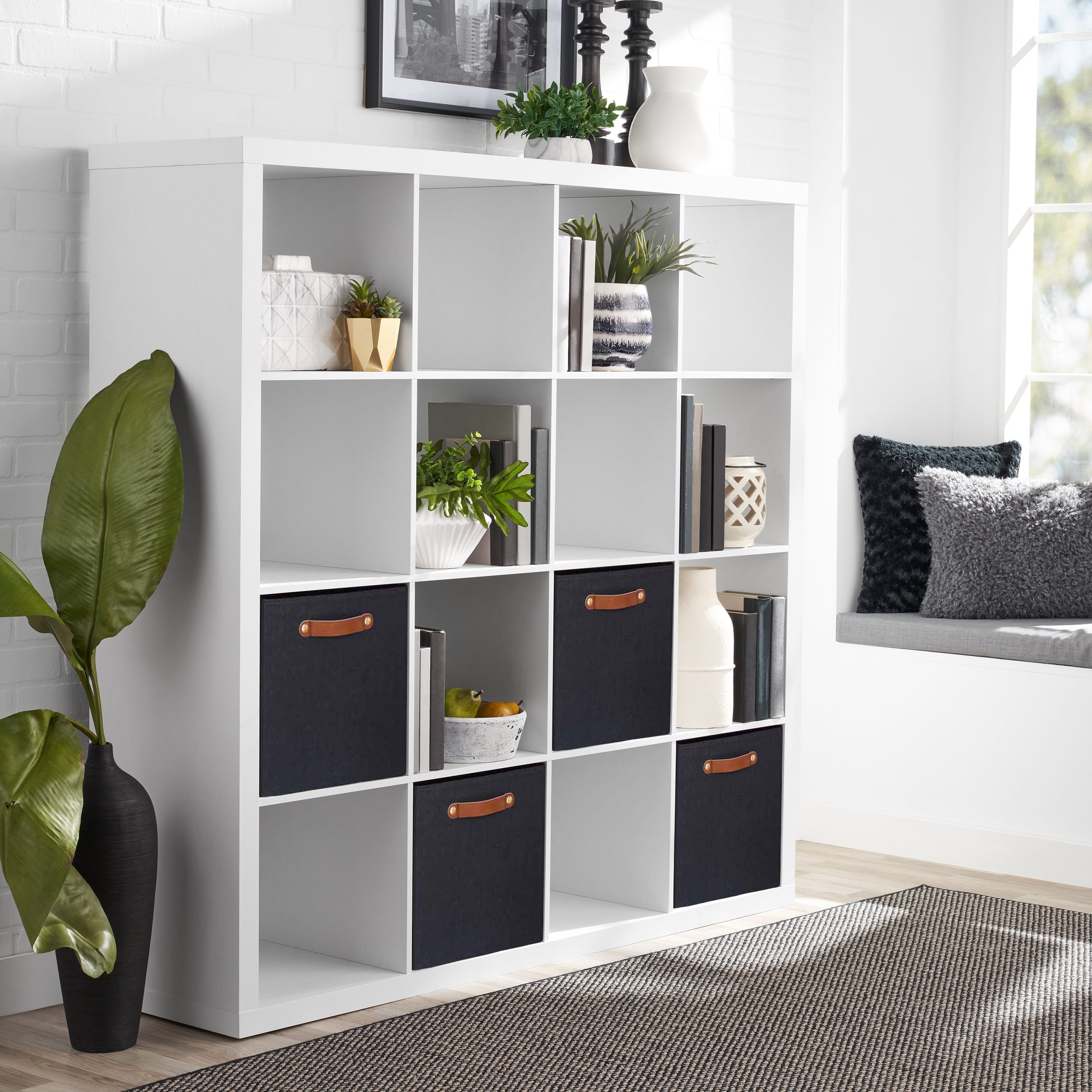 AVERO™ 16 Cube Storage Organizer, White Texture - AVERO™