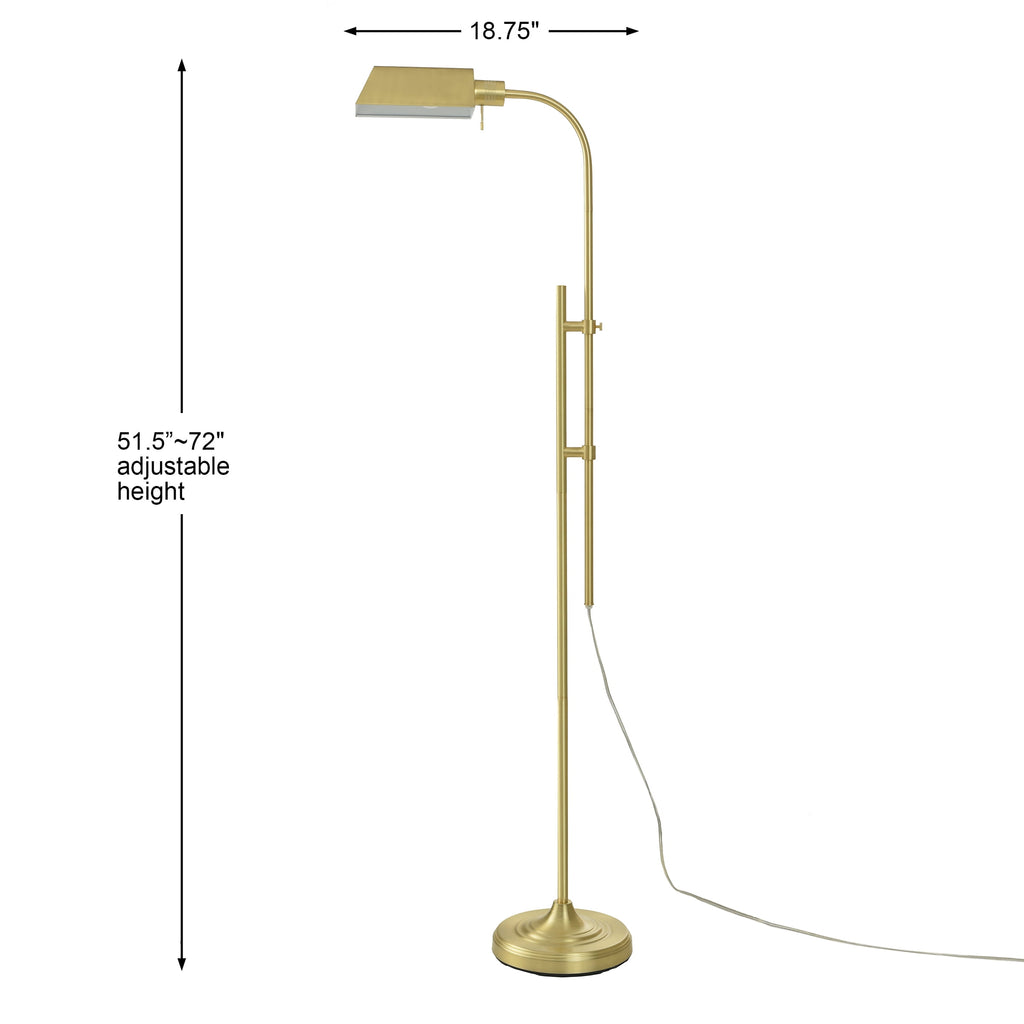 AVERO™ 1-Light Modern Adjustable Brass Floor Lamp Gold - AVERO™