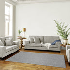 AVERO™ Gray Plush Shag Area Rug, 5' x 7' - AVERO™