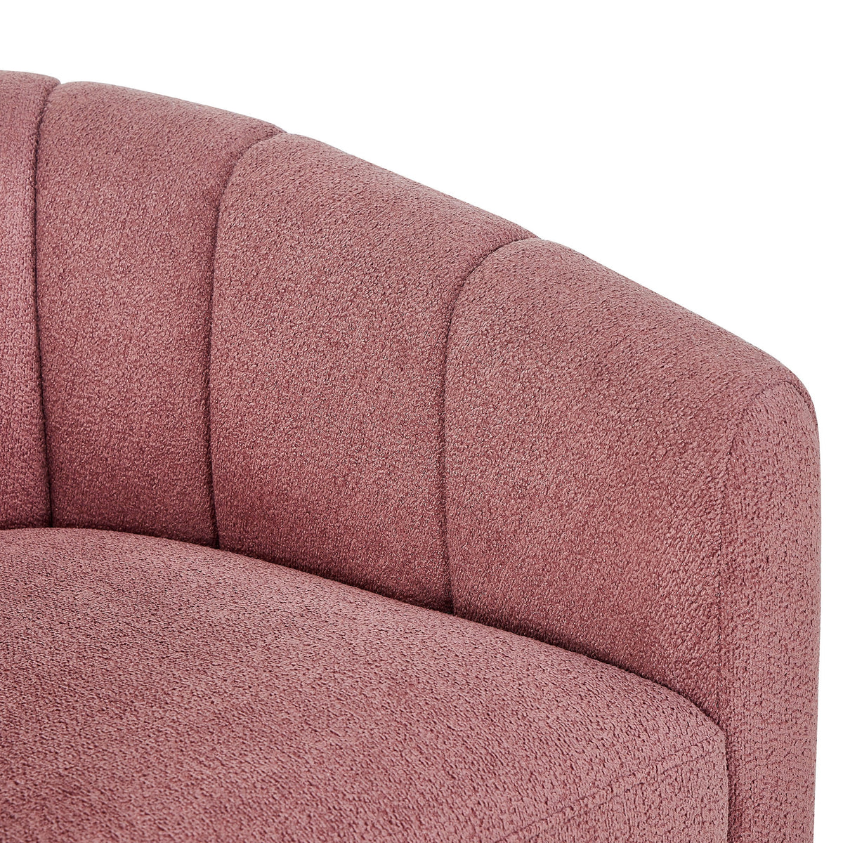 AVERO™ Lillian Accent Swivel Chair, Rose Boucle - AVERO™