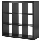 AVERO™ 9 Cube Storage Organizer, Solid Black - AVERO™