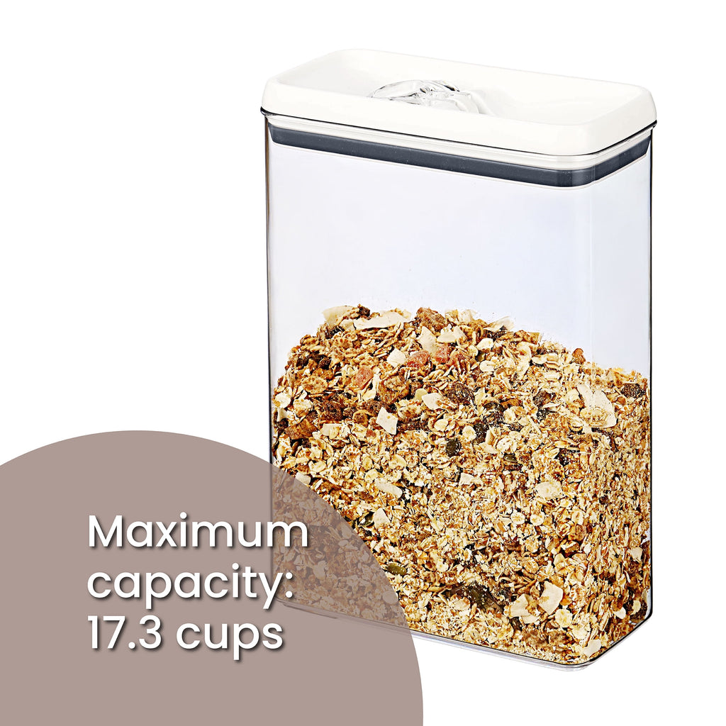 AVERO™ (2 Pack) Better Homes Gardens Canister 17.3 Cup Flip Tite Rectangular Food Storage Container - AVERO™