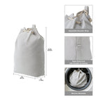 AVERO™ (2 Pack) Better Homes Gardens Polyester and Cotton Canvas Laundry Bag Gray 15 in W x 7 in D x 24.5 in H - AVERO™