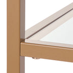 AVERO™ Nola Arch Bookcase, Gold Finish - AVERO™