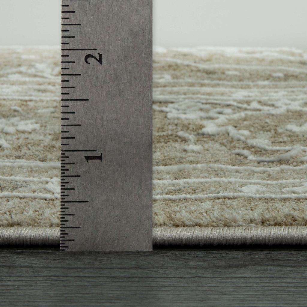 AVERO™ Traditional Plush Beige Medallion Indoor Area Rug, 7' 9" x 10' - AVERO™