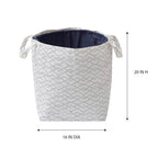 AVERO™ (2 Pack) Better Homes Gardens Whiteblack Lattice Laundry Tote 16 in x 20 in - AVERO™