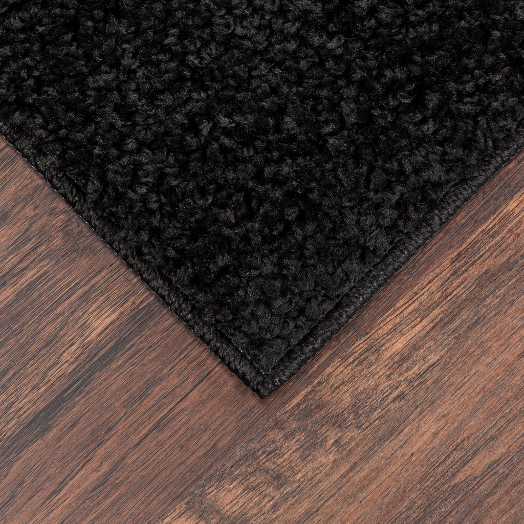 AVERO™ (2 pack) Traditional Solid Black Shag Indoor Area Rug, 3' x 4'8" - AVERO™