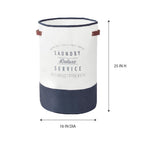 AVERO™ (2 pack) Ivory/Grey Canvas Laundry Hamper, 16 in x 25 in - AVERO™