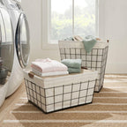 AVERO™ 75L Rectangular Steel Wire Laundry Hamper with Removable Liner, Natural, Adult - AVERO™
