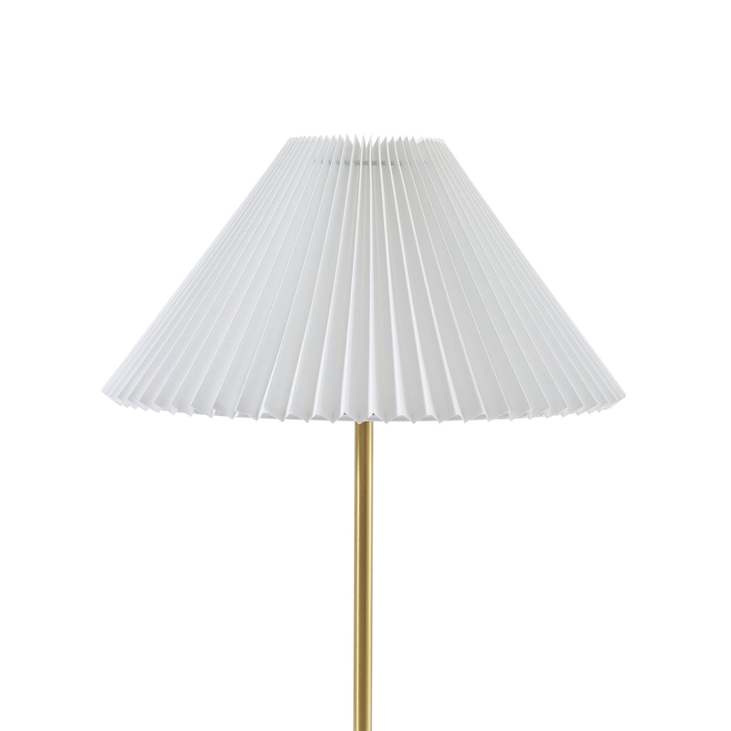 AVERO™ 21" Gold Brass Pleated Shade Table Lamp - AVERO™
