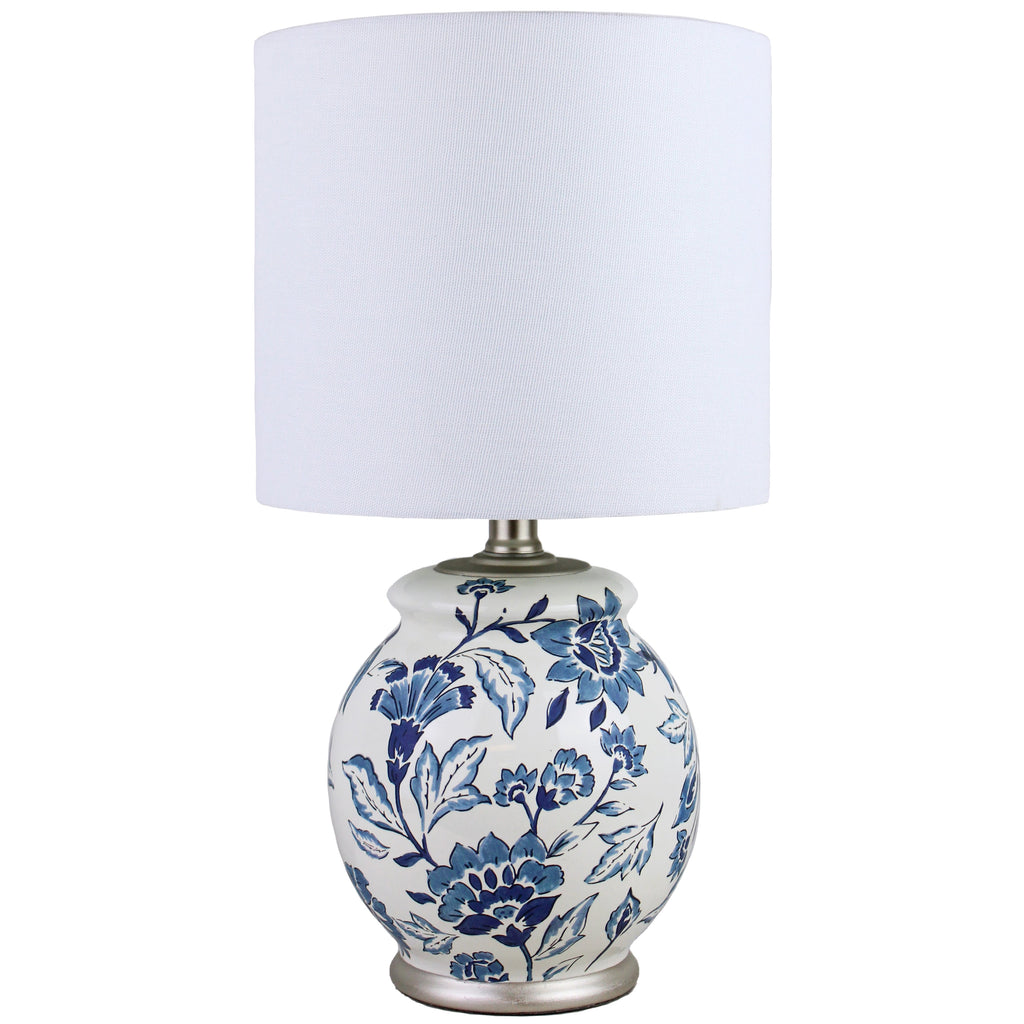 AVERO™ Floral Ceramic Lamp with Shade, 17" - AVERO™