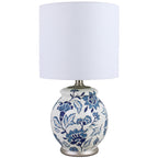 AVERO™ Floral Ceramic Lamp with Shade, 17" - AVERO™