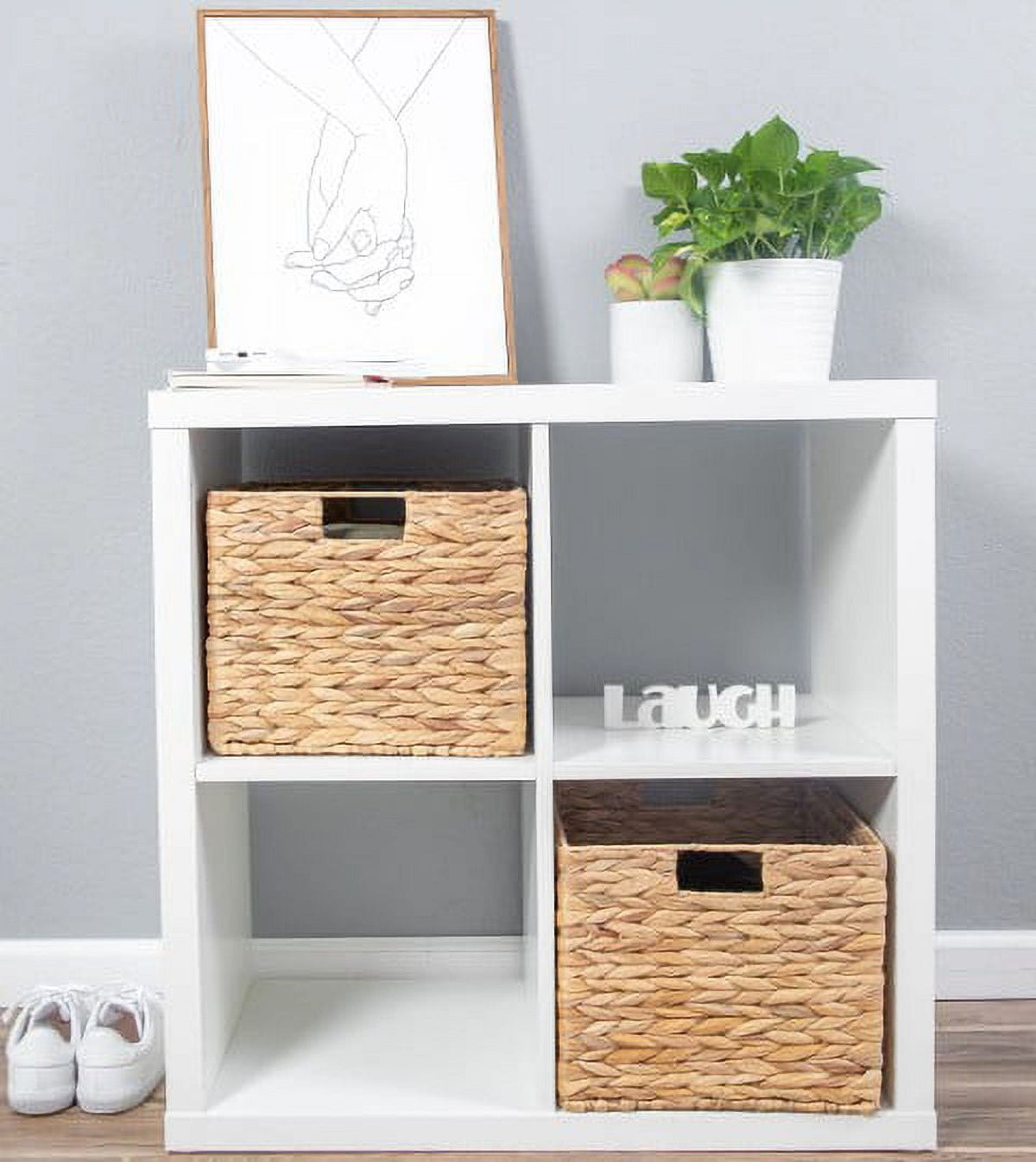 AVERO™ Natural Water Hyacinth Crate, Set of 2, Large - AVERO™