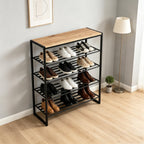 AVERO™ Jace 5-Tier Shoe Rack, Metal Steel, 15 Pairs of Shoes, Multi-Functional - AVERO™