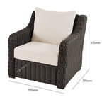 AVERO™ Bellamy Outdoor 2-Pack Lounge Chairs, Dark Brown - AVERO™