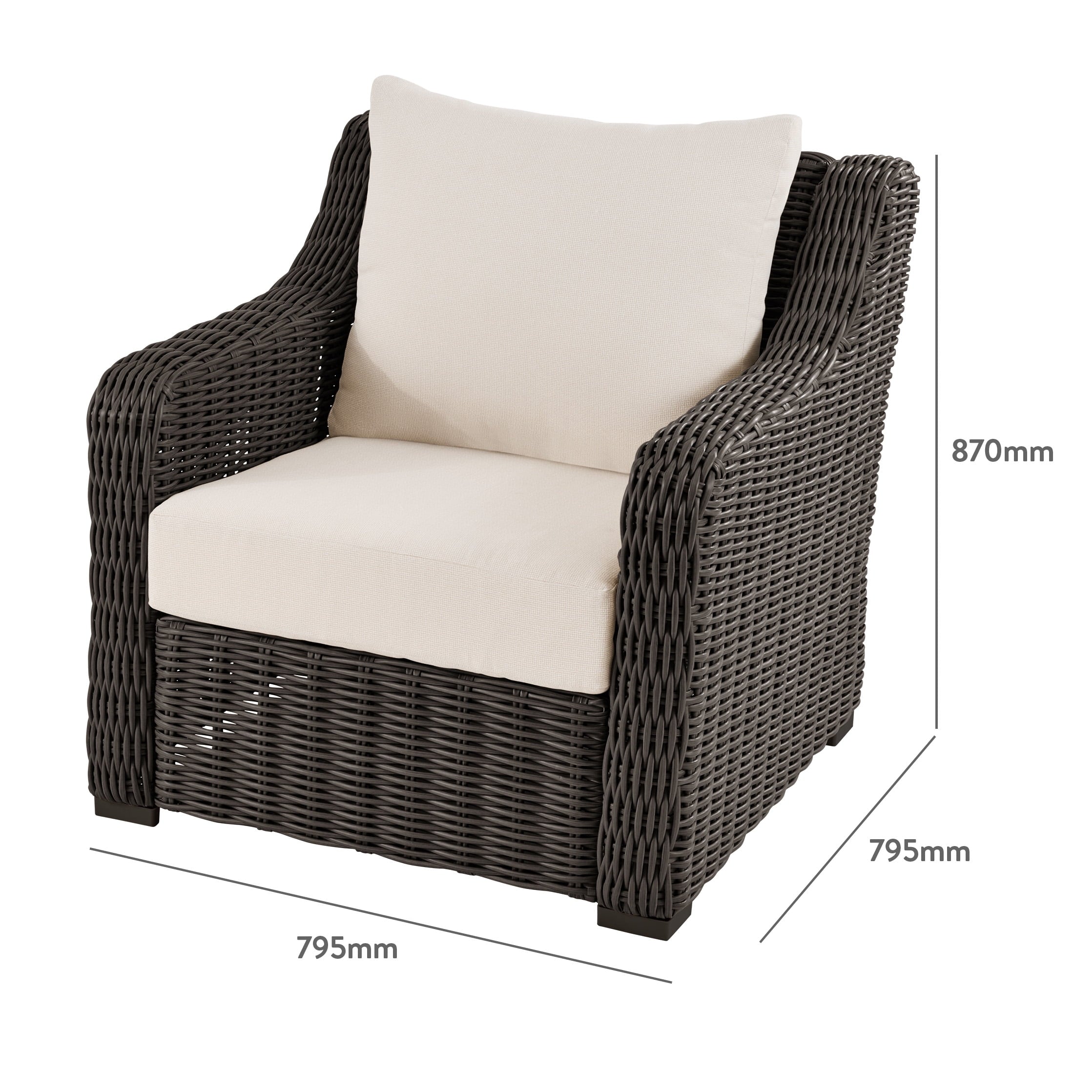 AVERO™ Bellamy Outdoor 2-Pack Lounge Chairs, Dark Brown - AVERO™