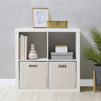 AVERO™ 4 Cube Storage Organizer, White Texture - AVERO™