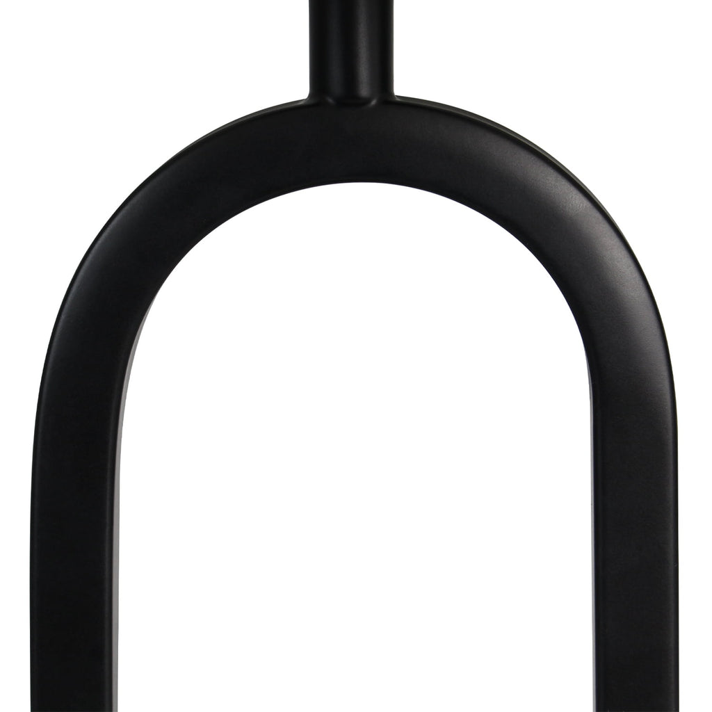 AVERO™ (3 pack) 16.75 in Black Metal Arch Table Lamp with White Fabric Shade - AVERO™