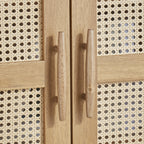 AVERO™ Springwood Caning Storage Accent Cabinet, Light Honey Finish - AVERO™