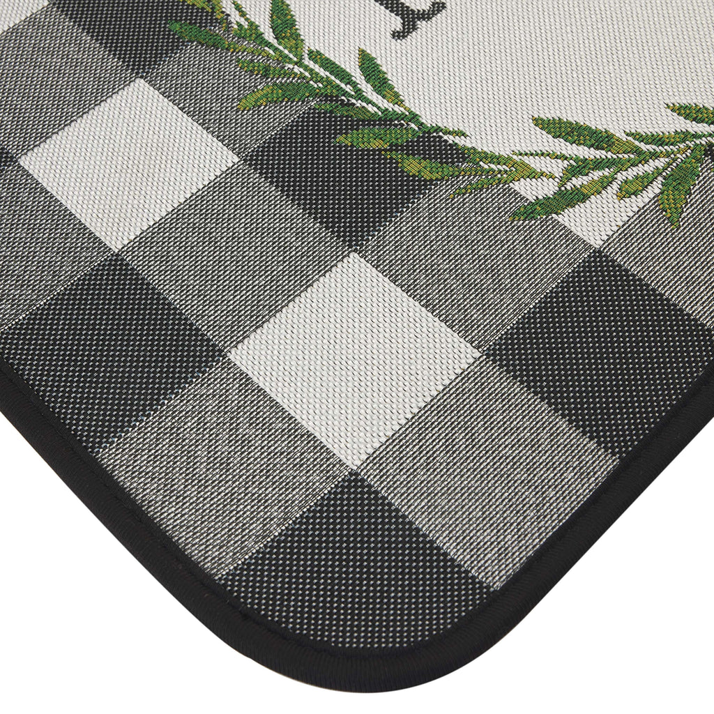 AVERO™ 4 Pack Buffalo Check Home Kitchen Rug 20 x 30 65 Polypropylene 35 Polyester Grey - AVERO™