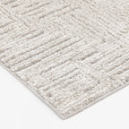 AVERO™ 5' x 7' Gray Geometric Block Hi Low Area Rug - AVERO™