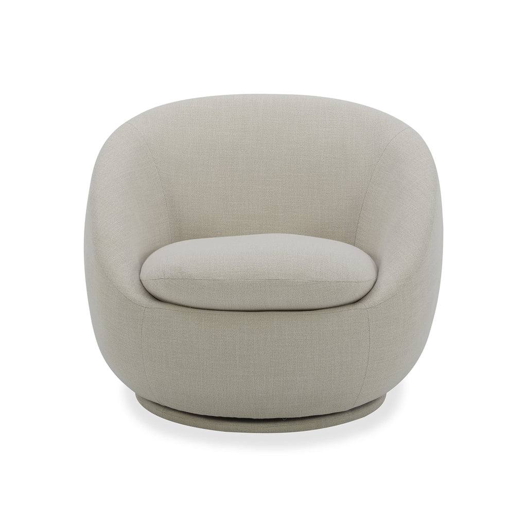 AVERO™ Mira Swivel Accent Chair, Cream - AVERO™
