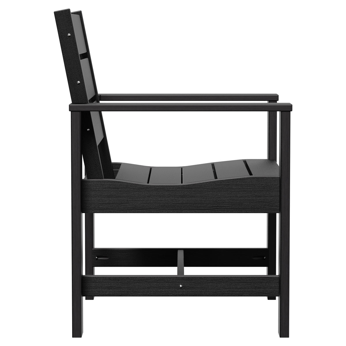AVERO™ Ezra Outdoor HDPE Dining Chair Set, 2-Pack, Black - AVERO™