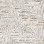 AVERO™ 5' x 7' Gray Geometric Block Hi Low Area Rug - AVERO™