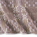 AVERO™ Ivory Modern Mosaic Cotton Matelasse Reversible Quilt, King - AVERO™