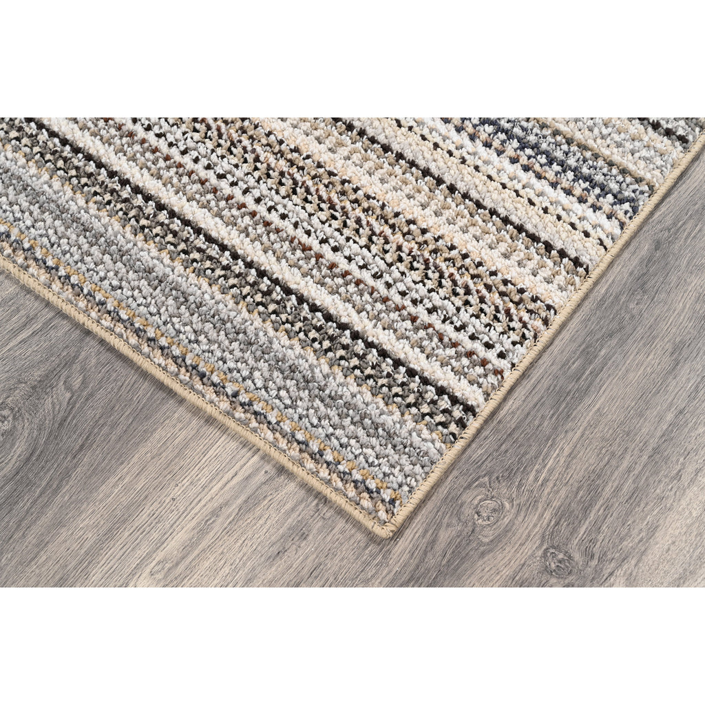 AVERO™ 4 Pack Carnival Stripe Polypropylene Indoor Area Rug Assorted Earth Tones 3 ft x 5 ft - AVERO™