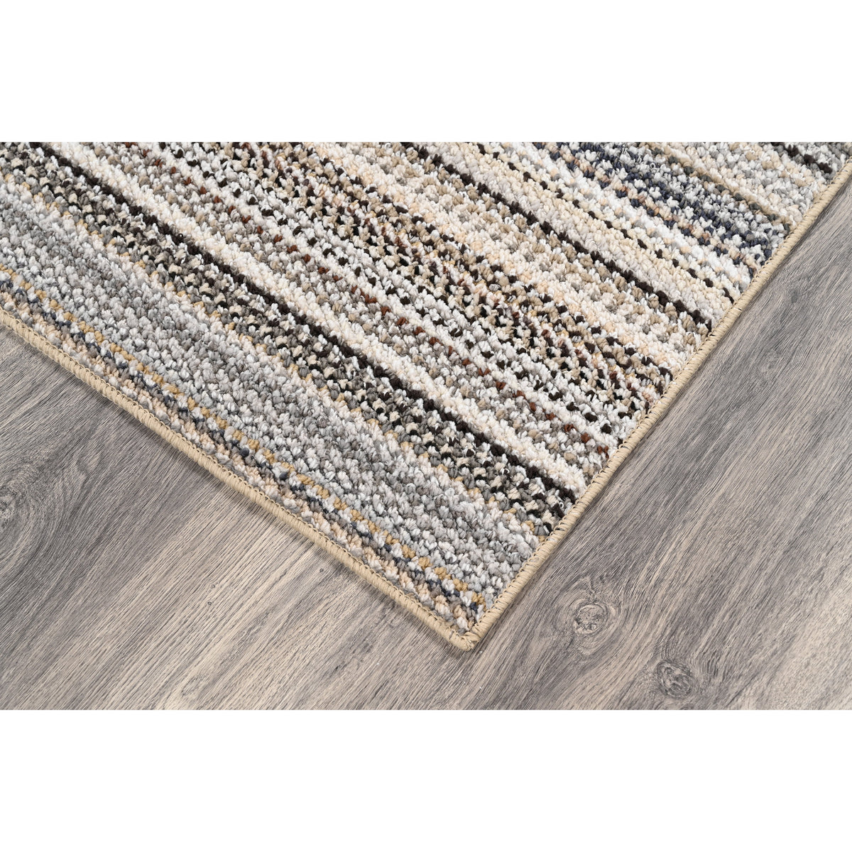 AVERO™ 4 Pack Carnival Stripe Polypropylene Indoor Area Rug Assorted Earth Tones 3 ft x 5 ft - AVERO™
